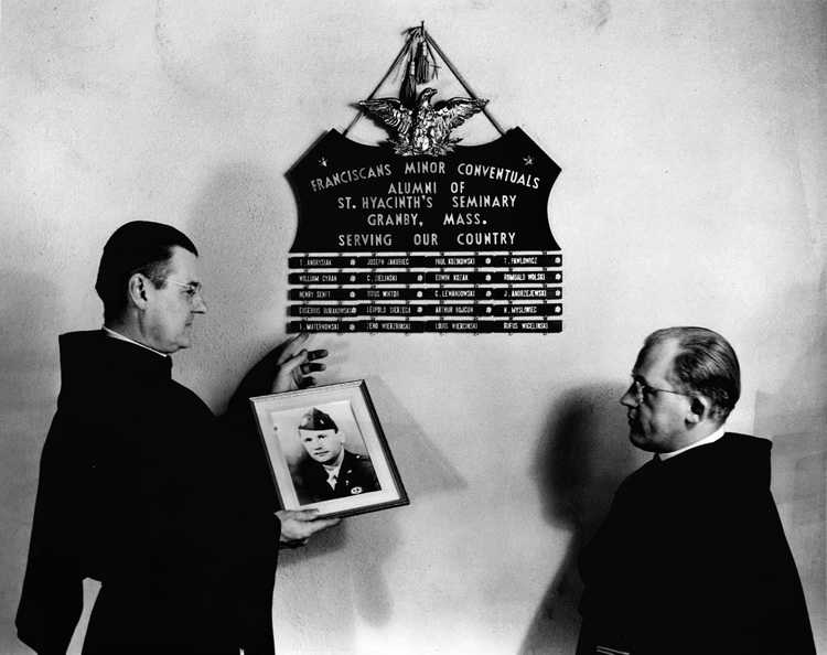 Friars in Granby honoring Fr. Ignatius Maternowski