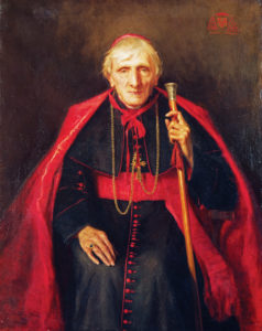 XCF266092 Portrait of John Henry Newman (1801-1890) 1889 (oil on canvas) by Deane, Emmeline (d.1944); 111.8x89.5 cm; National Portrait Gallery, London, UK; (add.info.: Cardinal and theologian;); British,  it is possible that some works by this artist may be protected by third party rights in some territories.