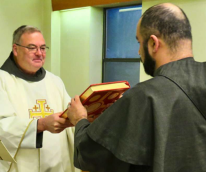 Friar Michael Heine with Friar Raad Eshoo.